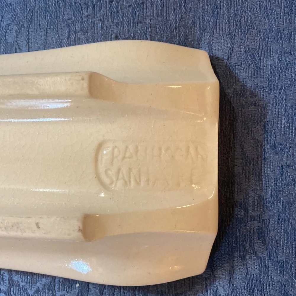 FRAN HOGAN Santa Fe NM Southwest Pottery Hand Made Serving/ Sushi Tray - Picture 6 of 7